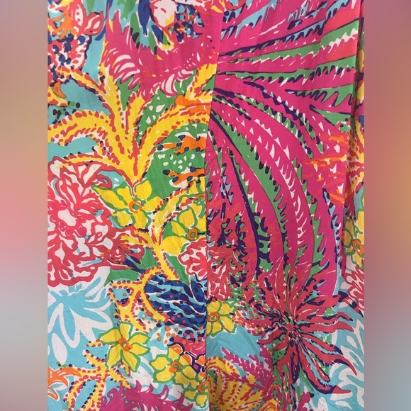 Lilly Pulitzer Womens Rogan Tank Top Fishing For Compliments Silk medium - Picture 3 of 7